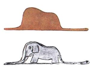 Antoine-de-Saint-Exupery-Boa-Digerant-un-Elephant-1